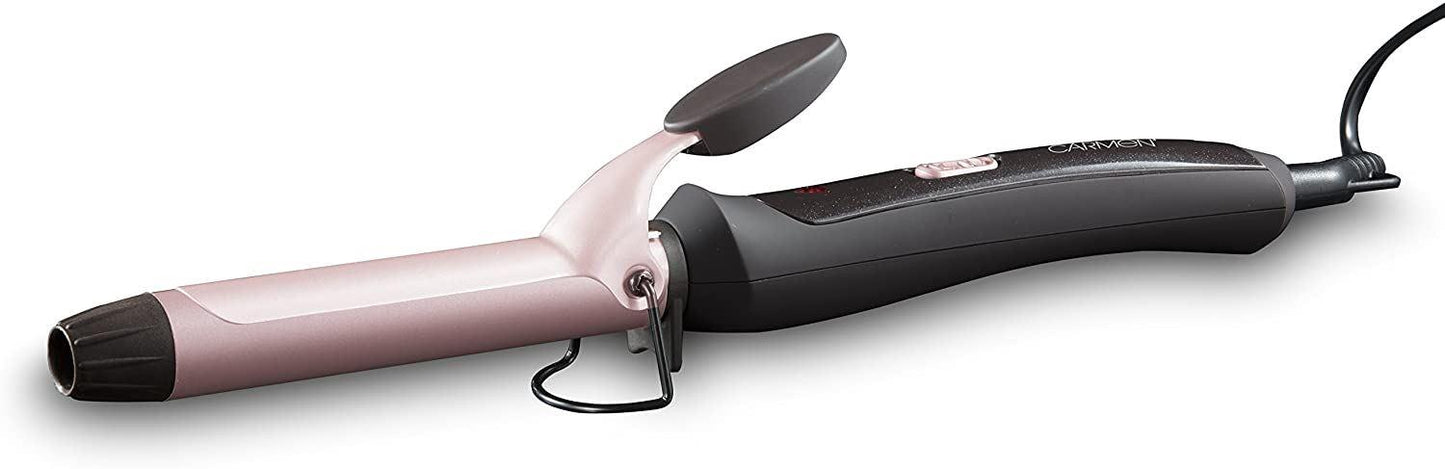 Carmen 25mm Hair Curler with Ceramic Heated Barrel - Black/Rose Gold C81049
