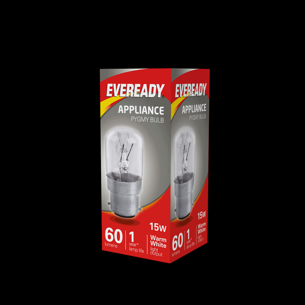 Eveready S1053 Pygmy Bulb B22 (BC) 60lm 15W Warm White (Pack of 10)