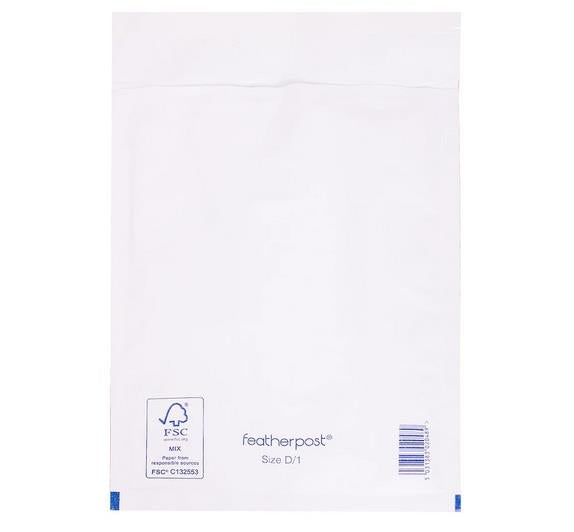 Padded Bubble Envelope in White 180x265mm Internal Size D/1 (QTY 100)