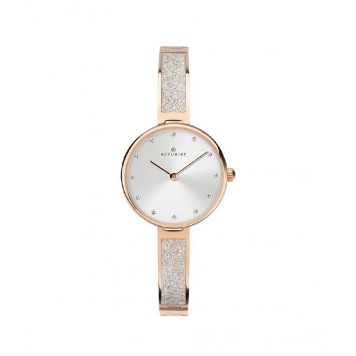 Accurist Women's Fashion Gold Plated Bangle Braclet Wristwatch 8215