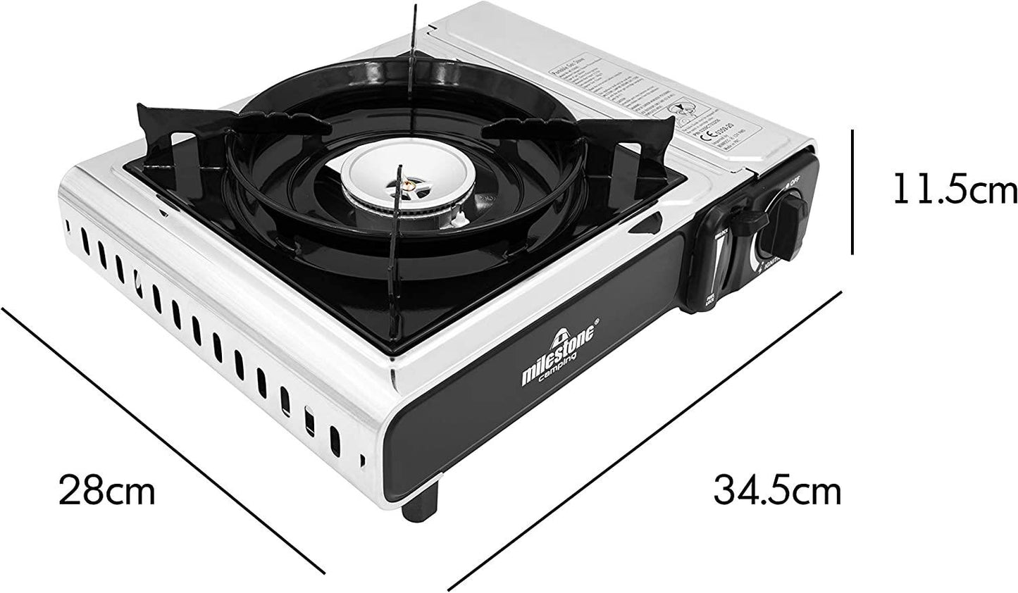 Milestone Portable Gas Stove Safety Standard Certified (Carton of 6)