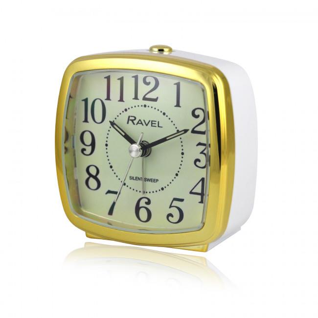 Ravel Retro Styled Small Size Bedside Quartz Alarm Clock RC041 Available Multiple Colour