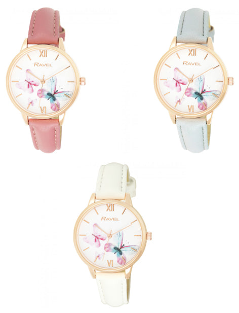 Ravel Women's Enchanted Butterfly Watch RF006 Available Multiple Colour