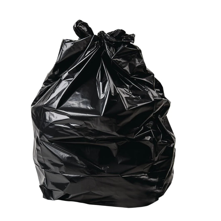 50 HEAVY DUTY BLACK REFUSE SACKS STRONG THICK RUBBISH BAGS BIN LINERS