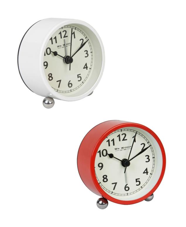 5119 WILLIAM WIDDOP® Alarm Clock 8cm Available Multiple Colour