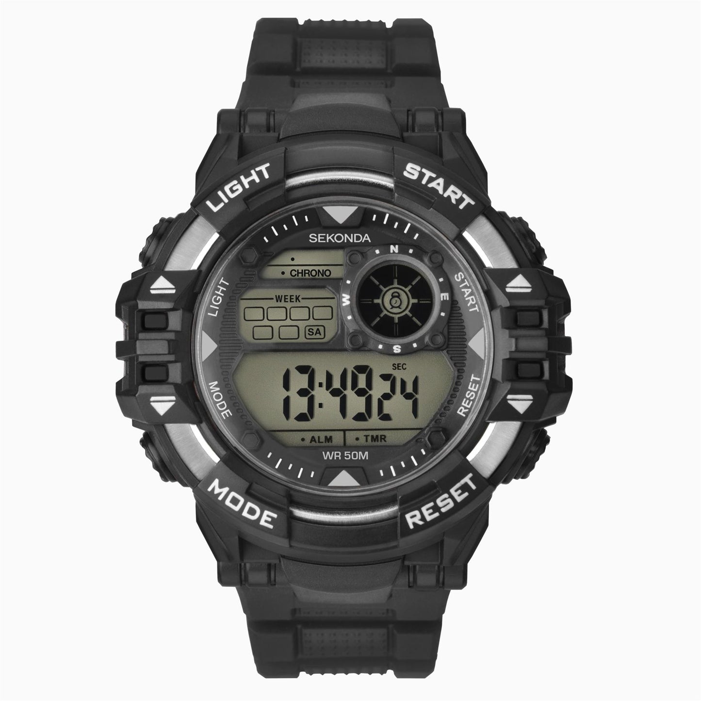 Sekonda Sekonda Mens Watch Black Case & Plastic Strap With Dial 1522