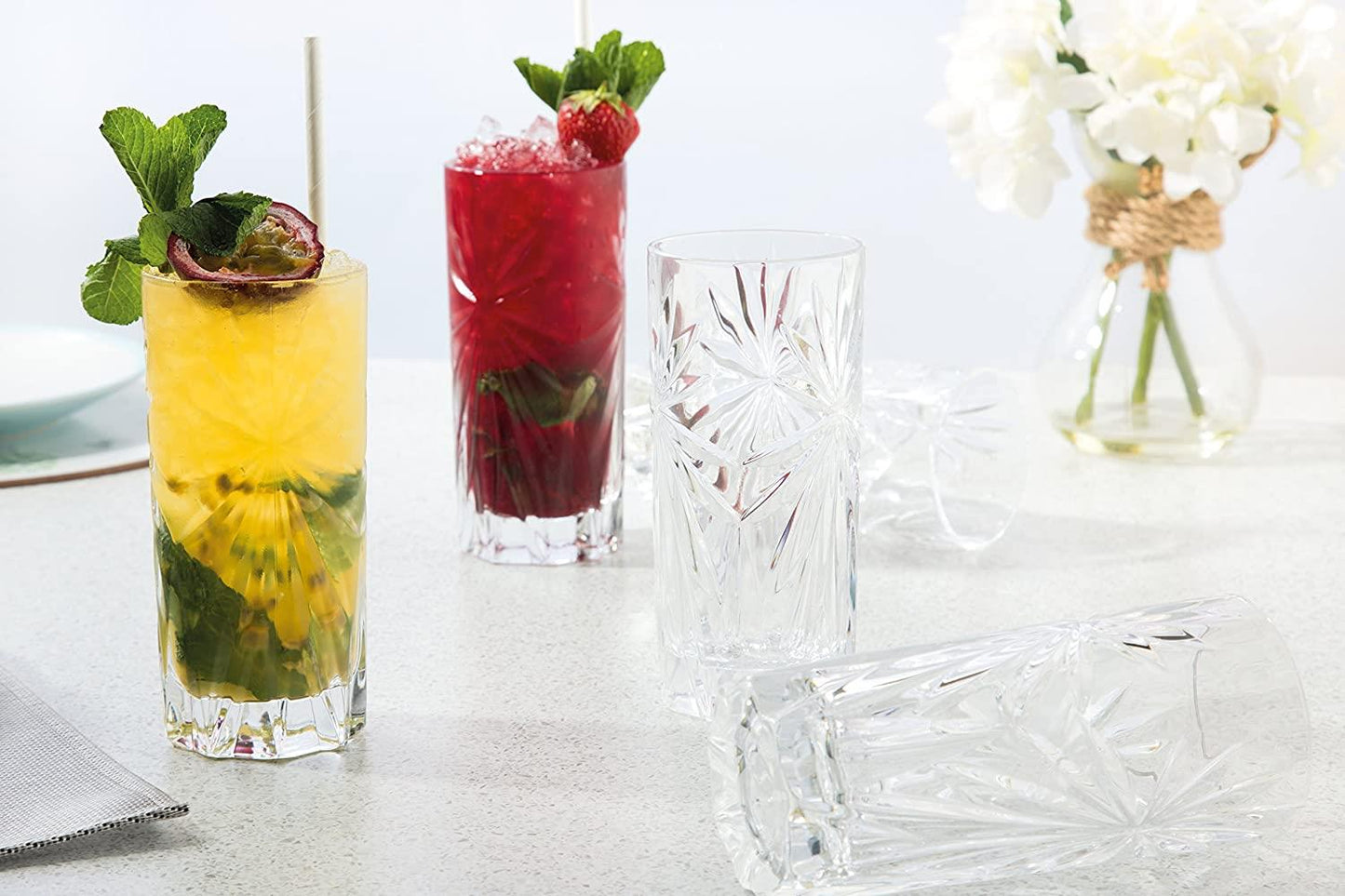RCR Crystal Oasis Highball Tumbler Glasses Set Of 6- 226277020206