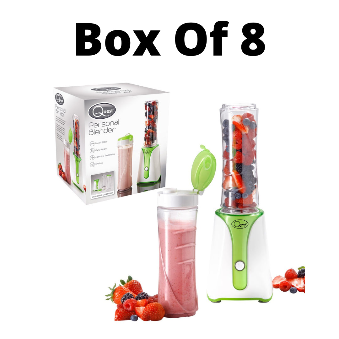 Quest 34009 Personal Blender BPA Free Green & White - (Carton of 8)