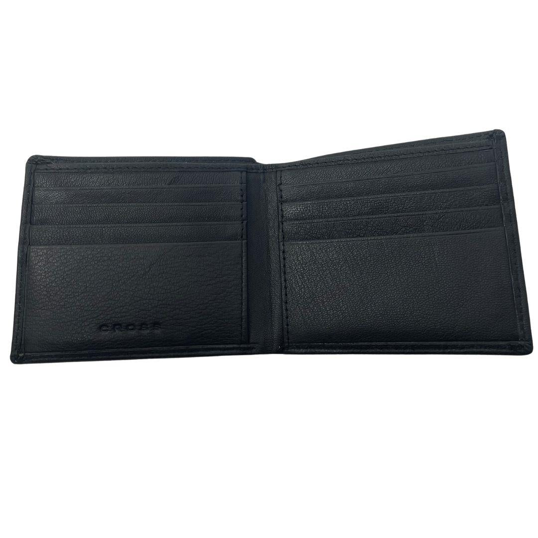 Cross Luxury Insignia Express 2 Piece Set Leather Wallet with Credit Card Case - Black