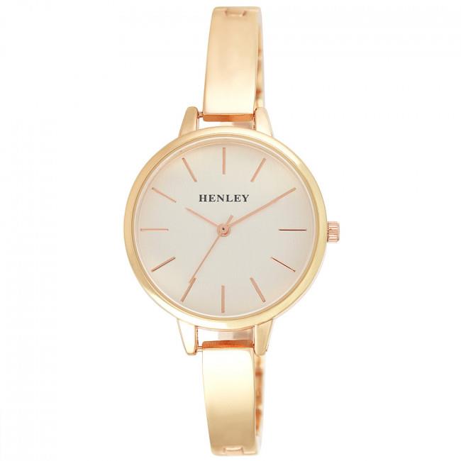 Henley Women's Fashion Formal Dress Half Bangle Watch H07308 - Multiple Colour