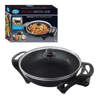 Quest Electric Non-Stick Wok (Carton of 4)