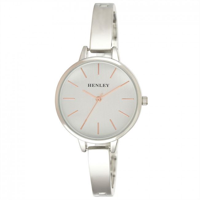Henley Women's Fashion Formal Dress Half Bangle Watch H07308 - Multiple Colour