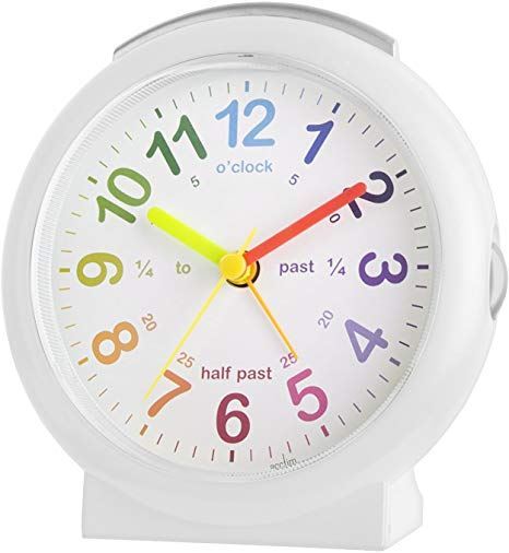 Acctim LULU 2 Childrens Time Teaching Bold Sweep Seconds Alarm Clock 1521 Available Multiple Colour