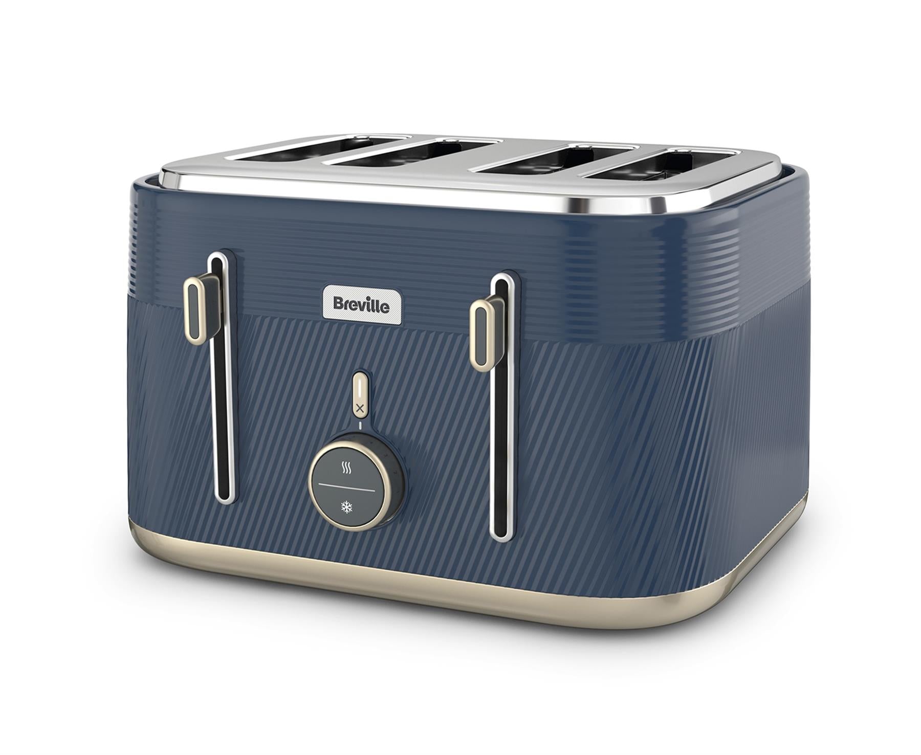 Breville Obliq Navy Gold Slice Toaster (Refurbished) – DK