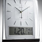 AMPLUS Silent Sweep Wall Clock With Large Digital Month/Date/Day Calendar Display