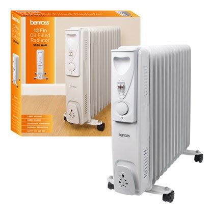Benross 13 Fin Oil Filled Radiator Heater (Carton of 1)