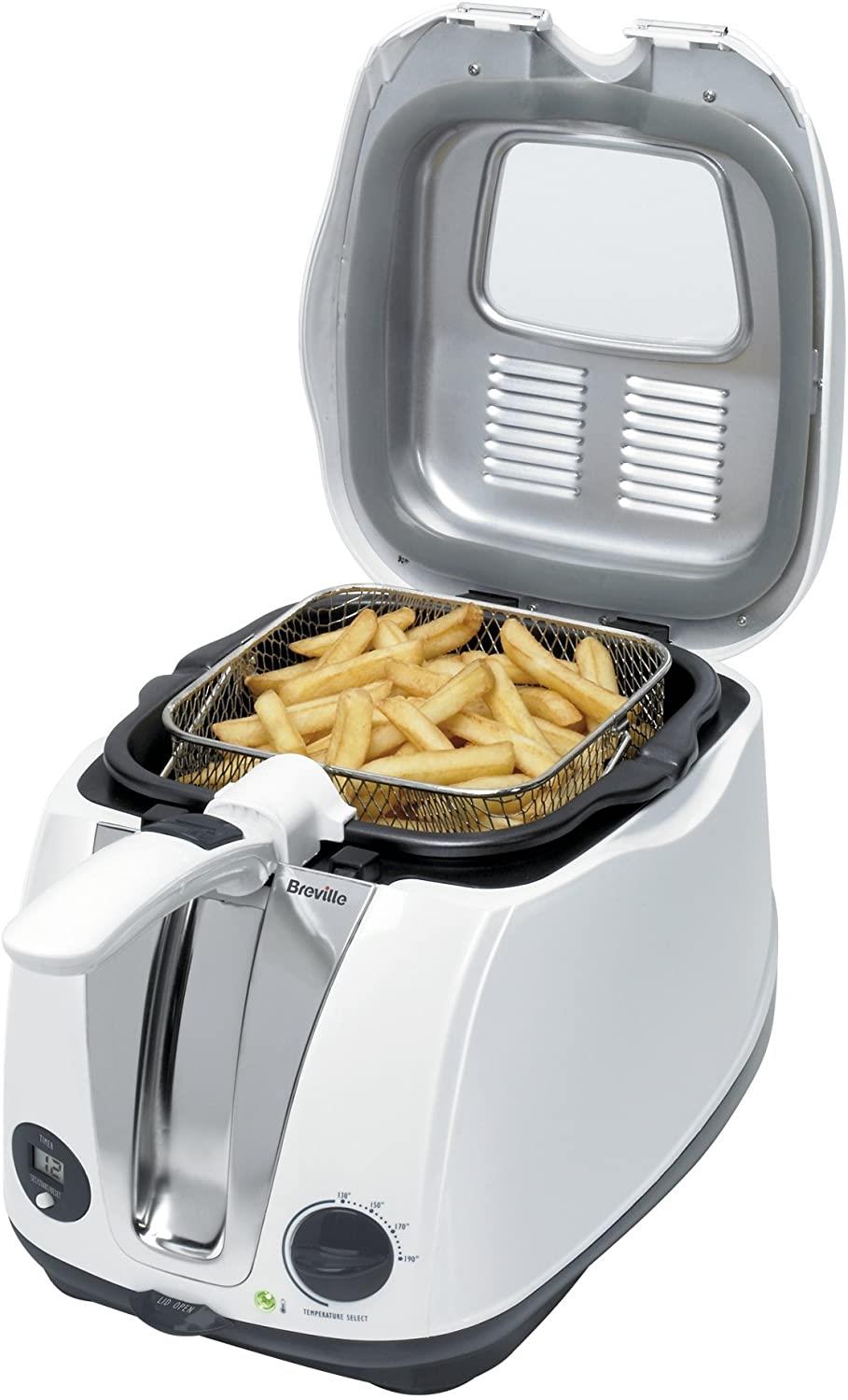 Breville Easy Clean Digital Deep Fryer, 1Kg, 2L Capacity VDF108R (Refurbished)