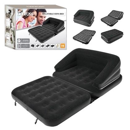 Benross 5-in-1 Multifunction Flocked Sofa - Grey (Carton of 2)