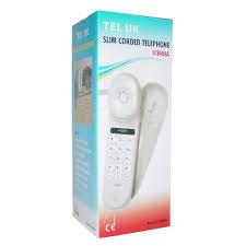 Vienna Slim Corded Telephone white 18006