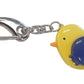 Imperial Key Chain Clock Bird Yellow/Blue IMP738
