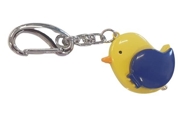 Imperial Key Chain Clock Bird Yellow/Blue IMP738