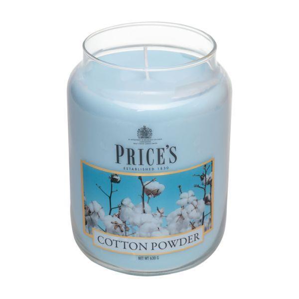 Price's Large Jar Candle Cotton Powder PBJ010625