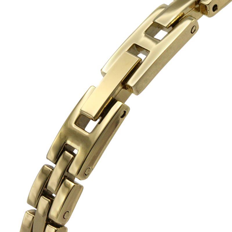 Sekonda Ladies Tonneau White Dial With Gold Plated Bracelet Watch