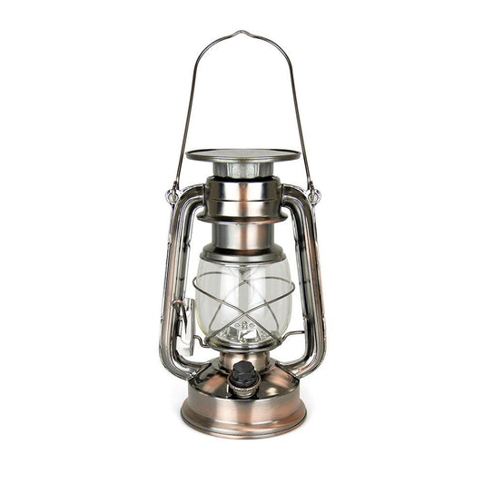 HomeLife ''Nova Scotia'' Solar LED Storm Lamp - Copper