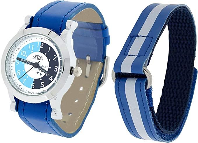 Relda Childrens Analogue Velcro Nylon Strap Mens Watch with extra
