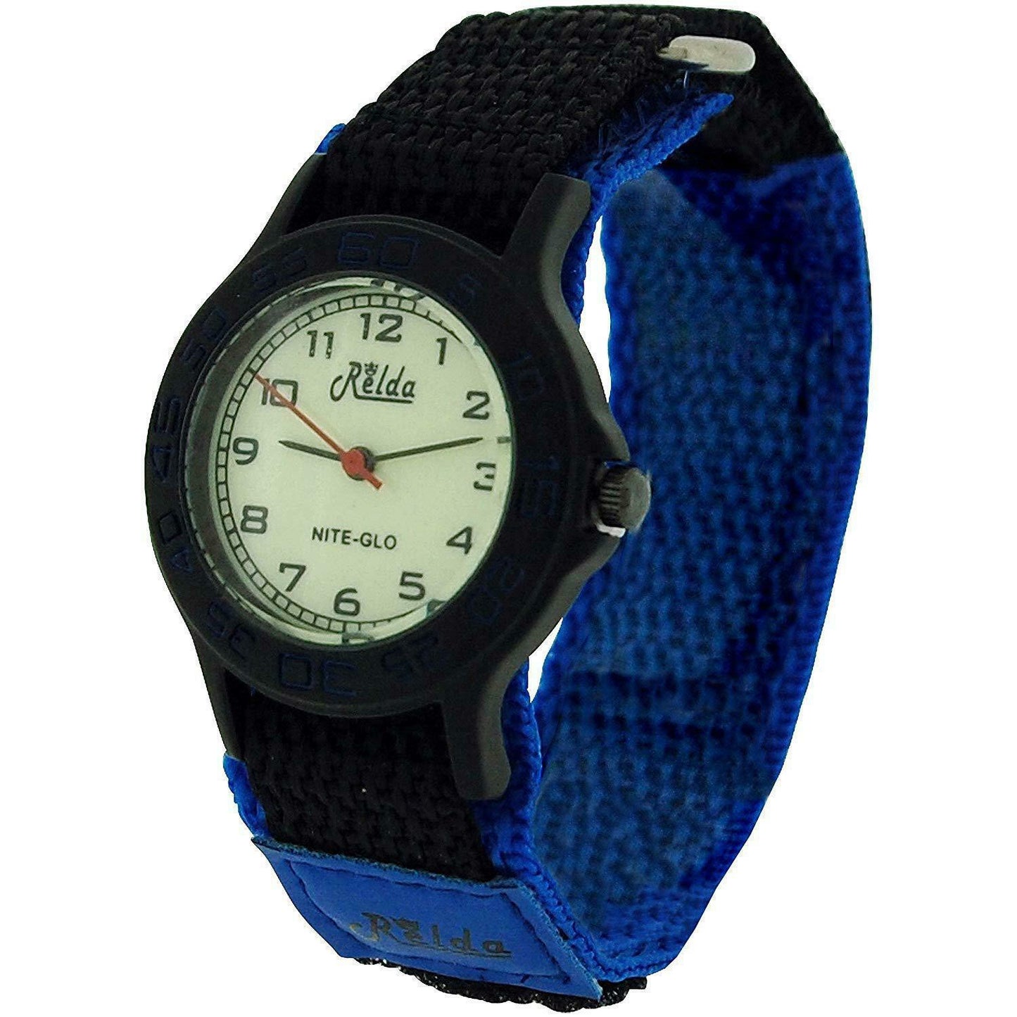 Relda boys & girls Analogue Nite-Glo Quartz Luminous Dial Velcro strap Watch REL5 Available Multiple Colour NEEDS BATTERY