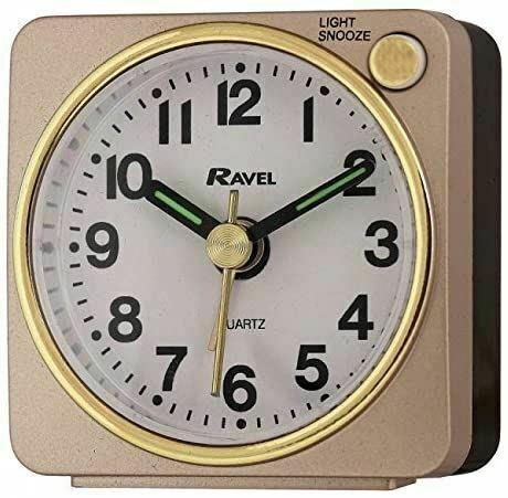 Ravel Mini Gold Alarm Clock RC018.2
