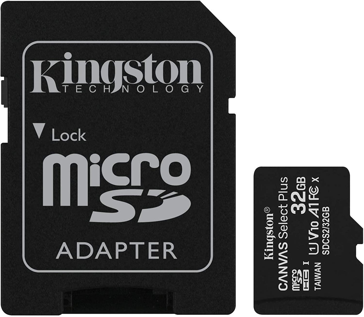 Kingston Canvas Select Plus MicroSD (SD Adapter Included)- 32GB