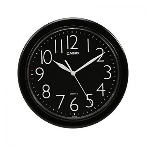 Casio Analog Round Wall Clock Black IQ 01S 1DF