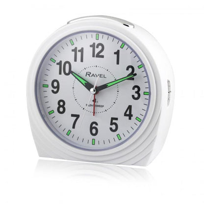 Ravel Large Art Deco Bedside / Mantel Quartz Alarm Clock RC035 Available Multiple Colour