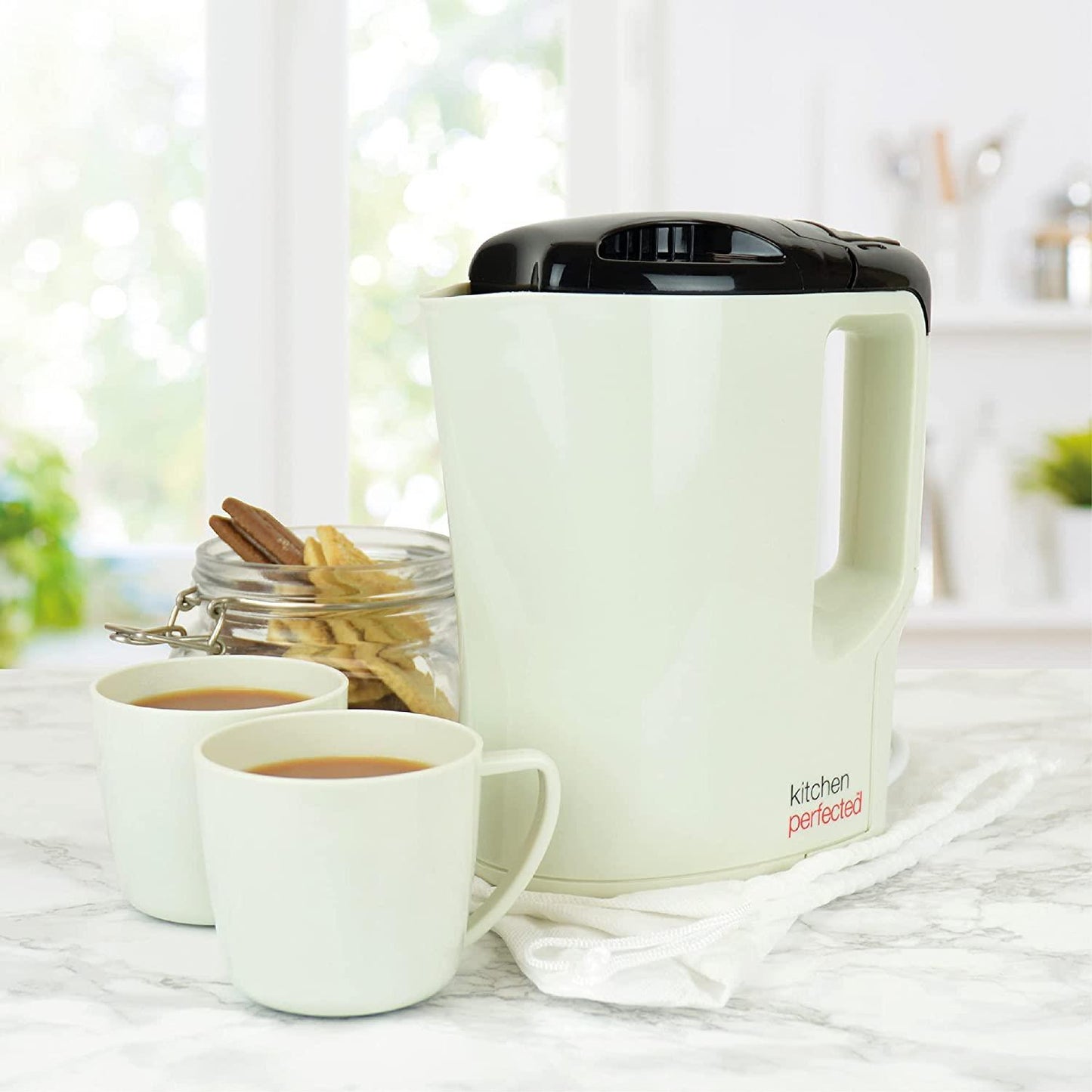 Kitchen Perfected 0.9L Corded Kettle With Two Cups