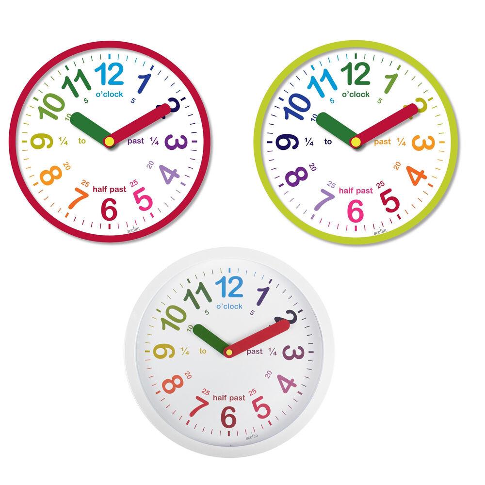 Acctim 2188 LULU Childrens Wall Clock Available Multiple colour