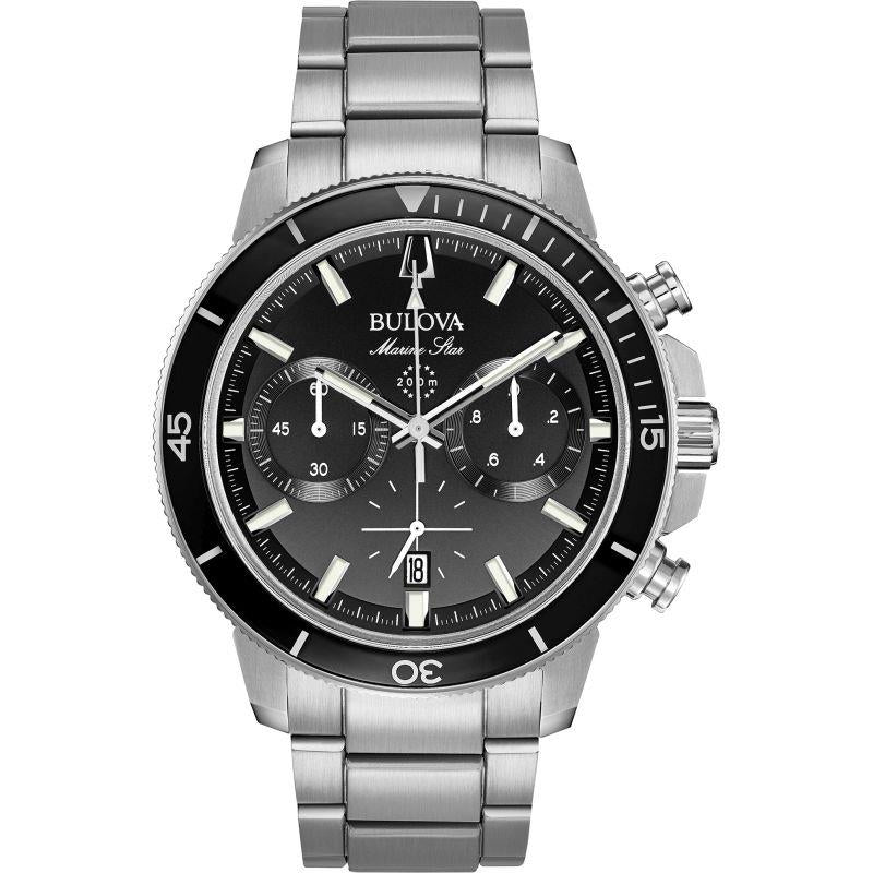 Bulova Men's Stainless Steel Bracelet Chronograph Watch 96B272