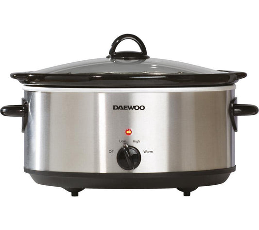 Daewoo 6.5L Slow Cooker Stainless Steel SDA1788