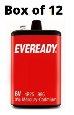 Eveready 6V Size Zinc Batteries 1 Box (12 x 1 pack)