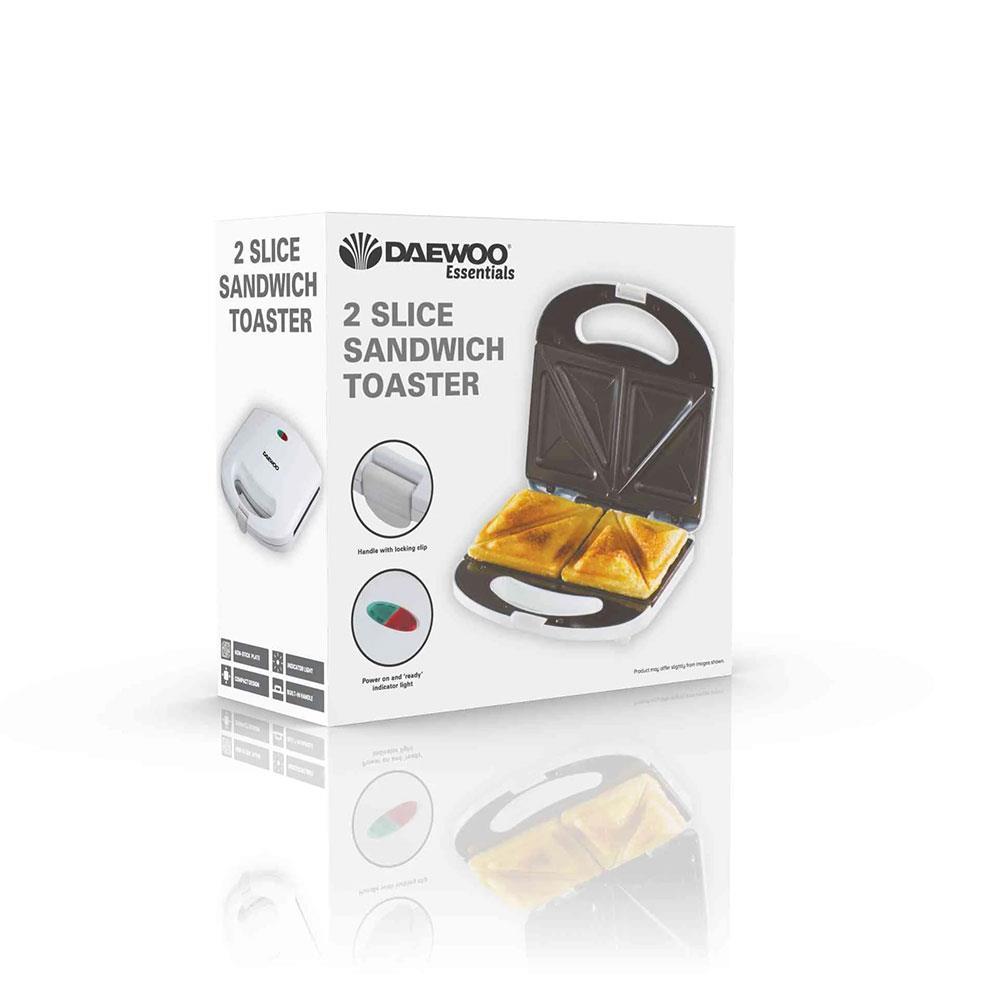 Daewoo 2 Portion Sandwich Toaster - White