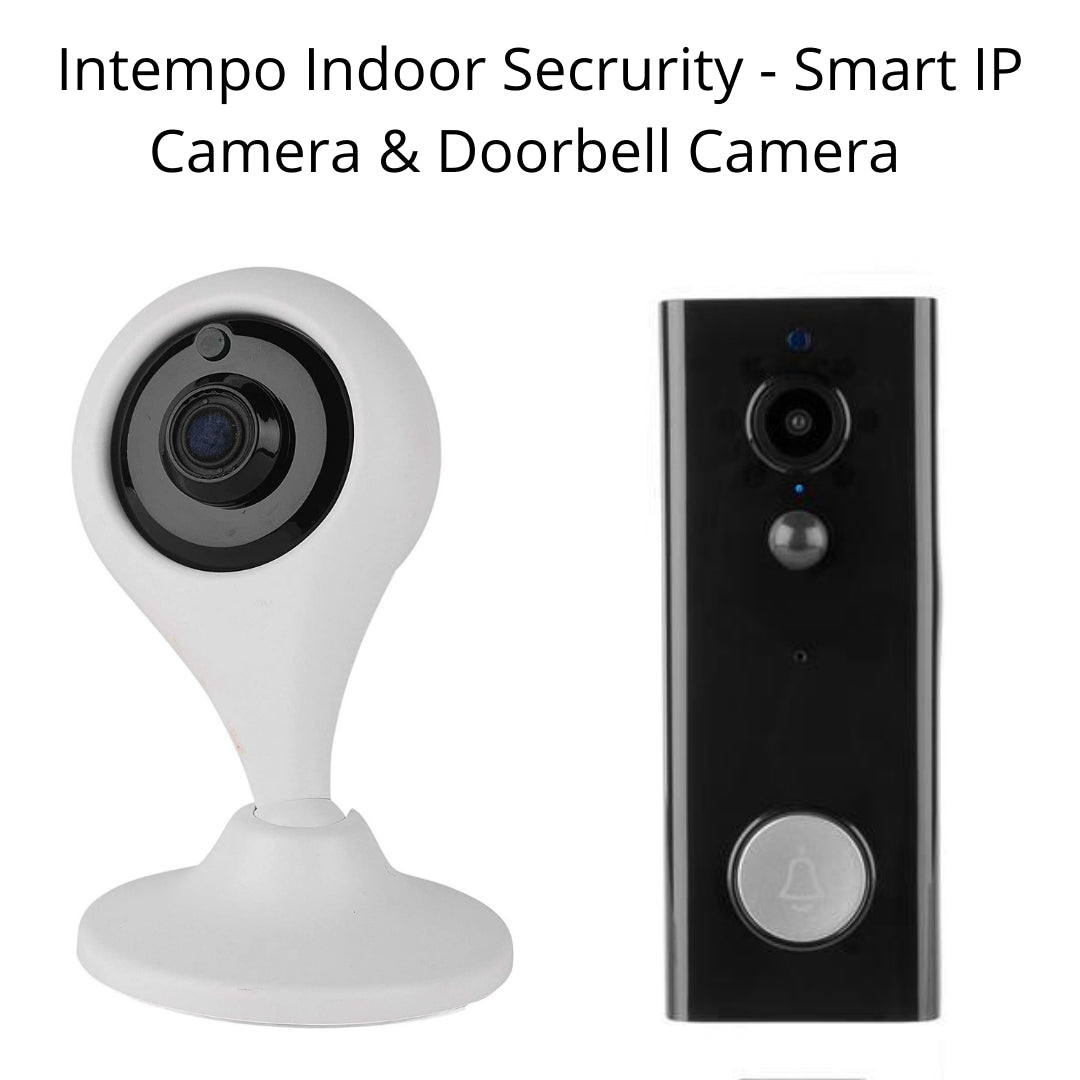 Intempo Indoor Security - 720p Doorbell Camera & 720p Smart IP Camera Combo