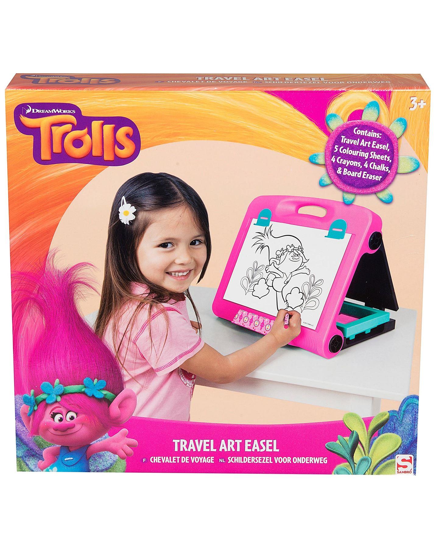 Trolls travel sales art easel