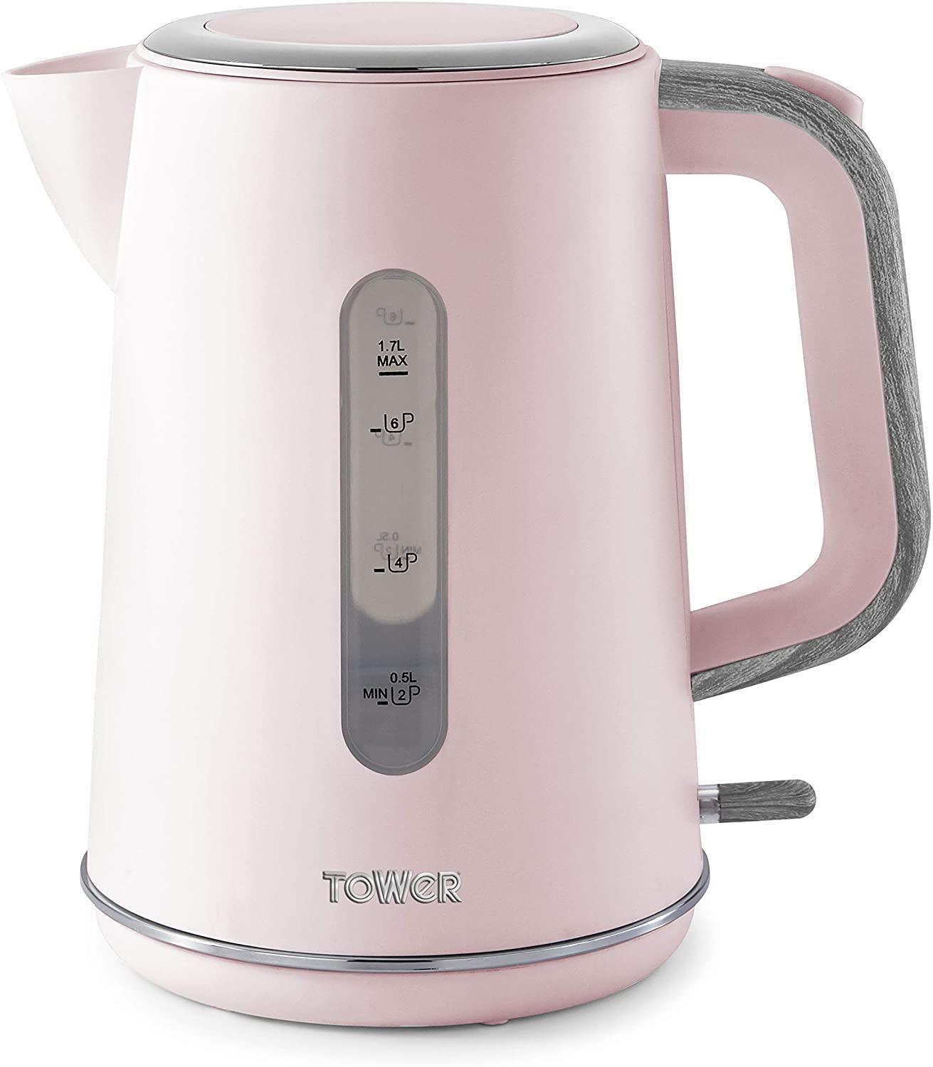 Tower Pink Kettle And Toaster Set Tower Cavaletto Jug Kettle And