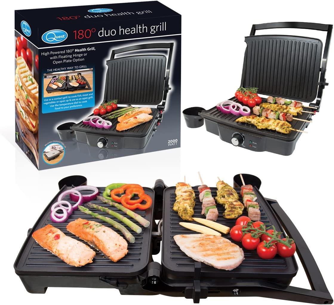 Quest 180° Duo Health Grill - Press or Open Grill (Carton of 4)