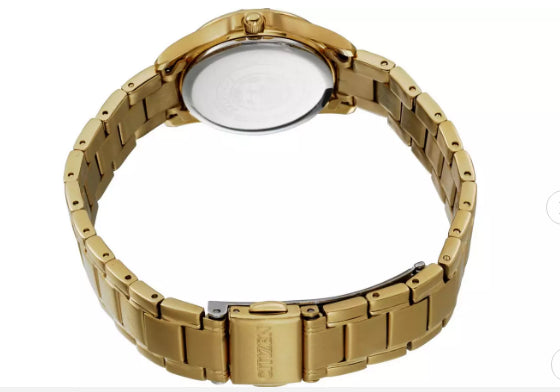 Citizen Eco Drive Ladies Gold Tone Watch Ew0372-87p