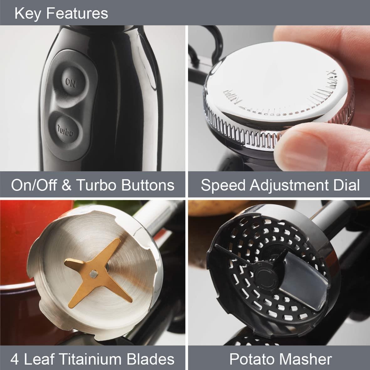 Quest 700W Stick Blender with Masher Attachment (Carton of 8)