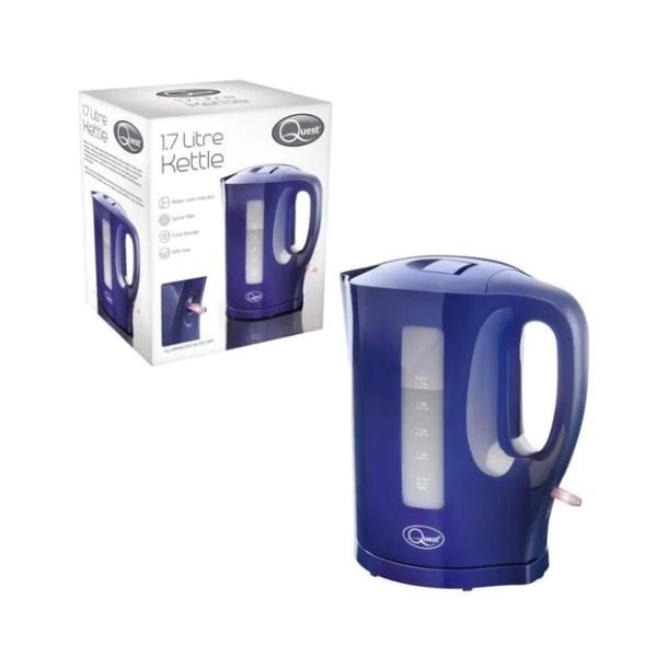 Quest 1.7L Jug Kettle - Navy Blue (Carton of 8)