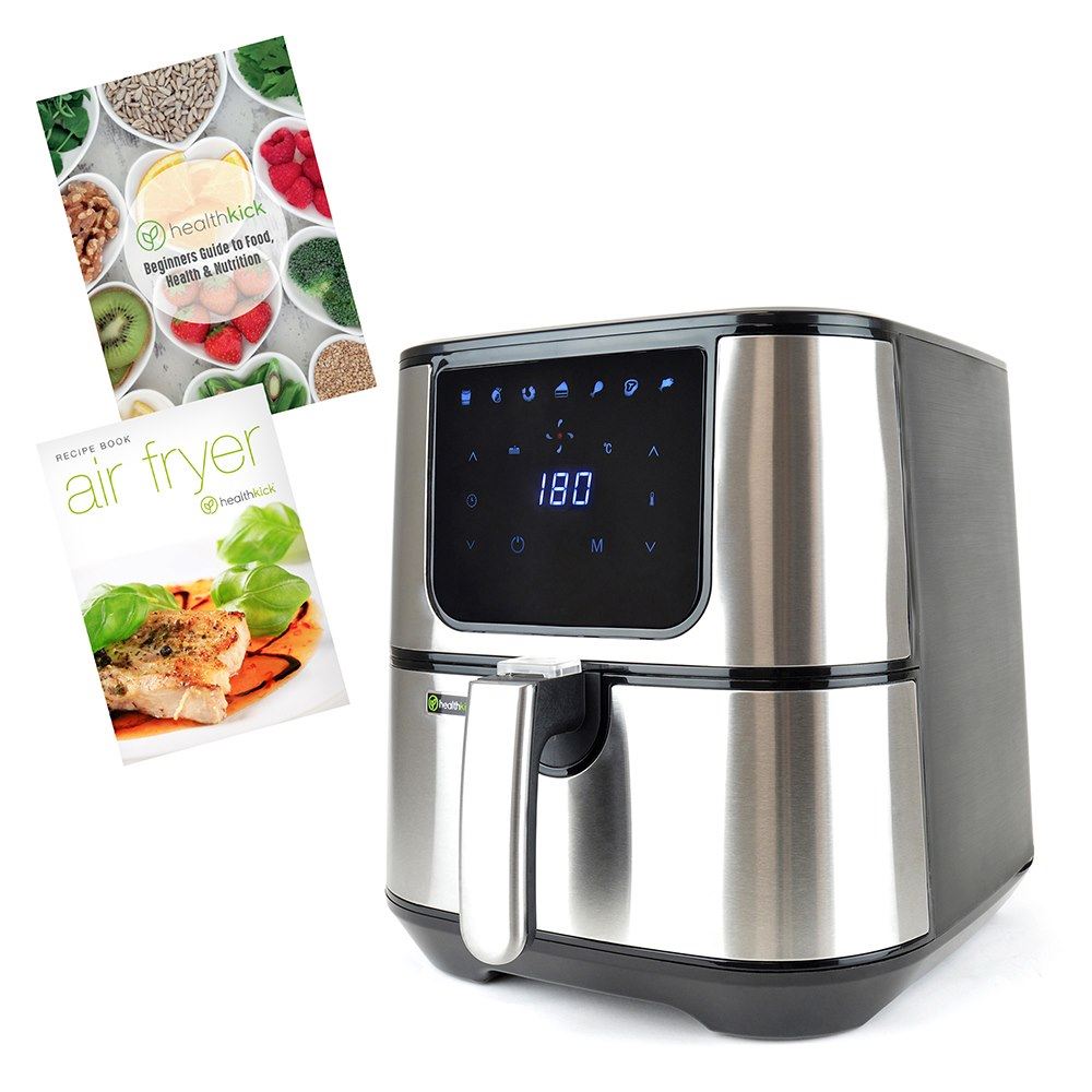 Health Kick 5.5Ltr Digi-Touch Air Fryer (Family Size) - Stainless Steel