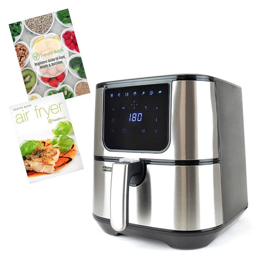 Health Kick 5.5Ltr Digi-Touch Air Fryer (Family Size) - Stainless Steel (Carton of 2)