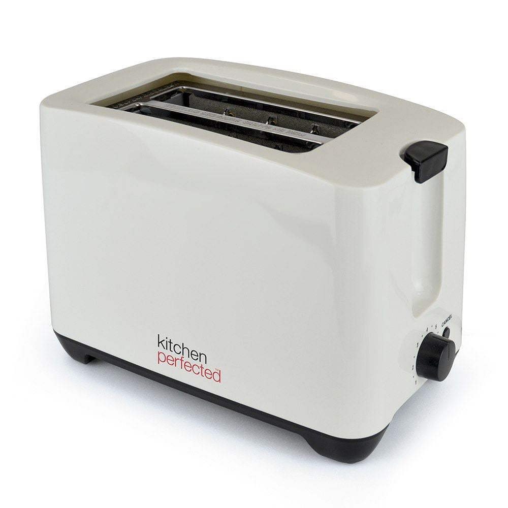 KitchenPerfected 2 Slice extra-wide slot Toaster - Cream